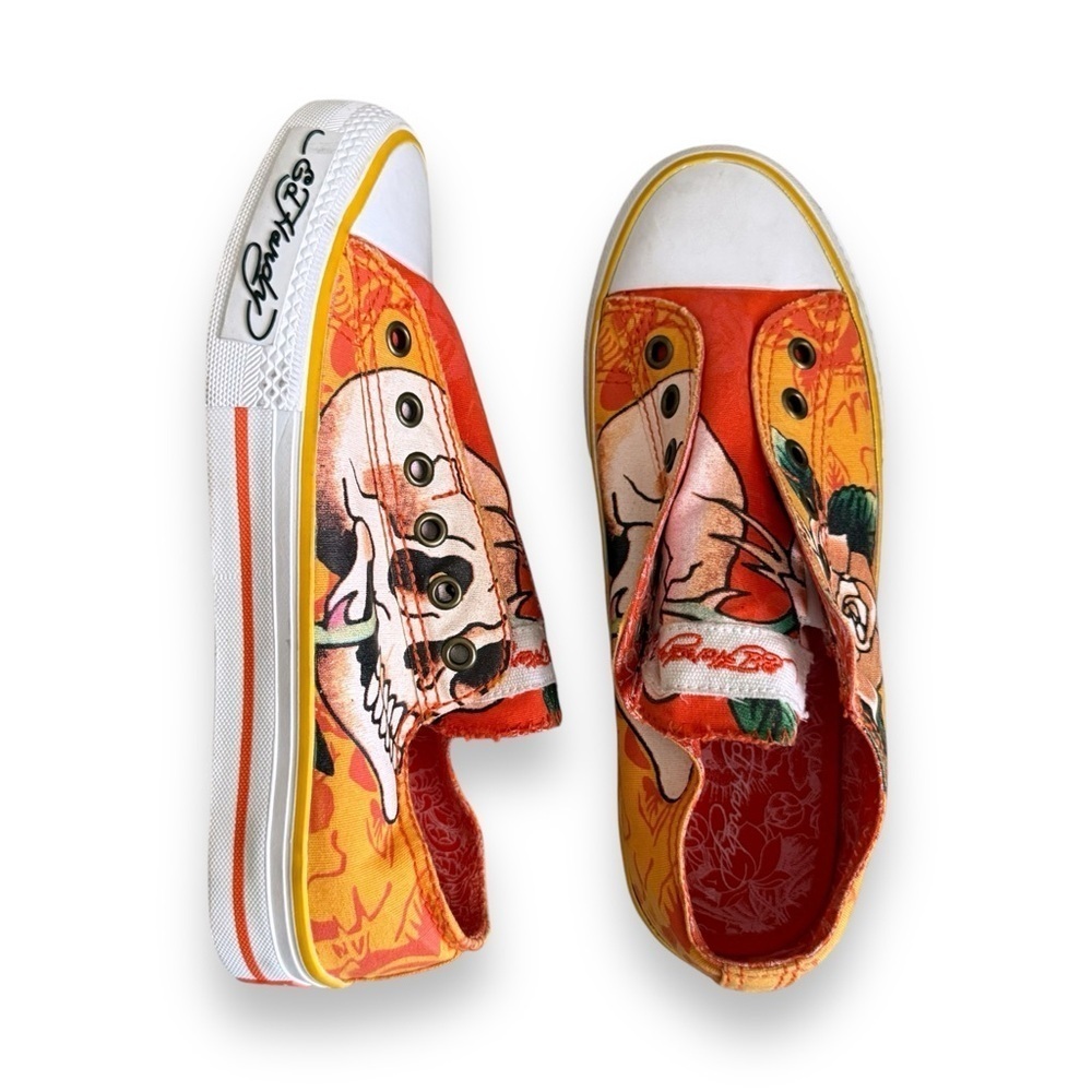Ed Hardy Slip On Sneakers Size 6